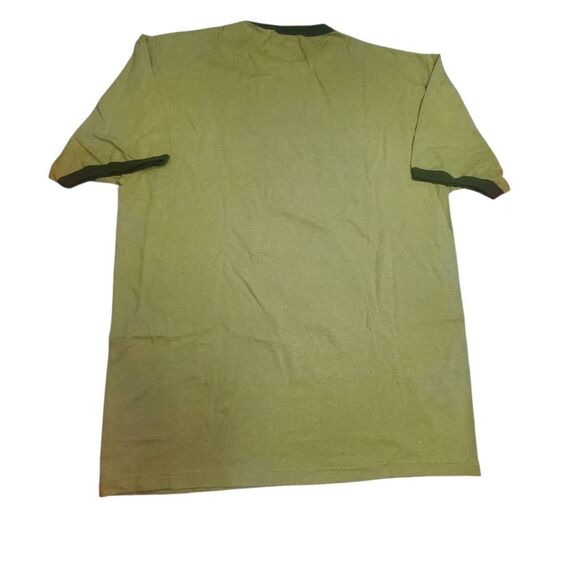 Dig Dog Adult Mens Short Sleeve Who’s Your Santa? Funny Graphic Christmas Ringer - Picture 2 of 5